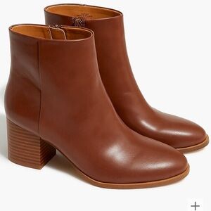 J. Crew Leather Ankle Boots NIB